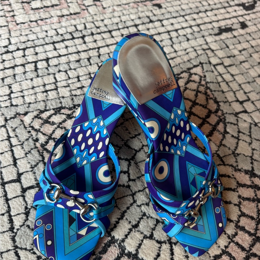 Jeffrey Campbell Blue Wedge Women's Sandals
